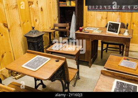 Old School Room Brooklyn Fair   Brooklyn, Connecticut, Stati Uniti Foto Stock