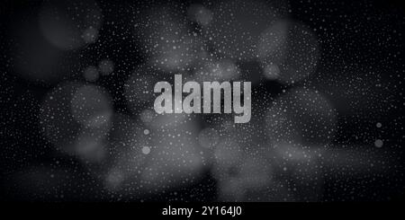 Nebulosa cosmica scura, spazio esterno profondo, concetto Cosmos, trama, sfondo - illustrazione astratta in formato vettoriale modificabile Illustrazione Vettoriale