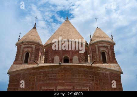 Tempio Pancha Ratna Govinda, divisione Rajshahi, Puthia, Bangladesh. Foto Stock