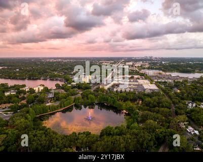 Fotografia aerea di Maitland, Florida, Stati Uniti. A nord del centro di Orlando, Florida. 29 maggio 2022. Foto Stock