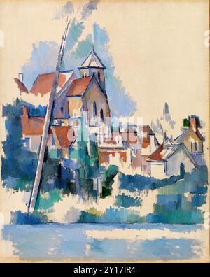 Chiesa di Montigny-sur-Loing (l'Église de Montigny-sur-Loing). Paul Cézanne. 1898. Foto Stock