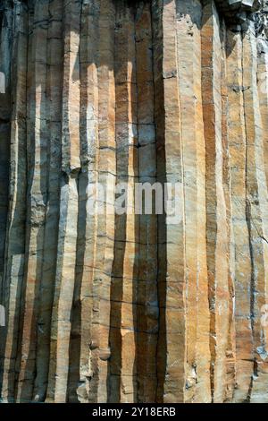 Magnifici organi basaltici di Chilhac in alta Loira, Auvergne-Rhône-Alpes, Francia Foto Stock