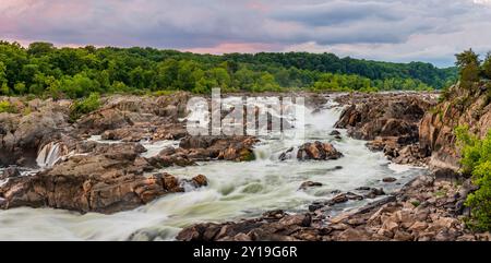 Le grandi cascate del fiume Potomac Foto Stock