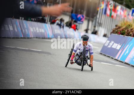 MASTERS Oksana ha vinto la medaglia d'oro alle partite paralimpiche estive a Parigi 2024 crediti: Marco Ciccolella/Alamy Live News Foto Stock