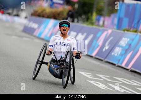 MASTERS Oksana ha vinto la medaglia d'oro alle partite paralimpiche estive a Parigi 2024 crediti: Marco Ciccolella/Alamy Live News Foto Stock