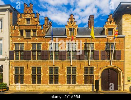 Casa di Peter Paul Rubens, il pittore barocco famoso in tutto il mondo dei secoli 16th ° e 17th °, ad Anversa, Belgio Foto Stock