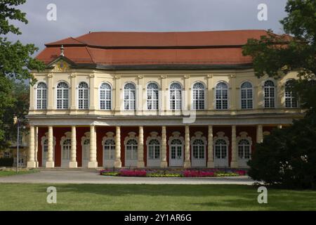 Giardino del palazzo e orangerie a Merseburg Foto Stock