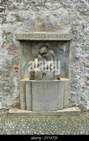 Fontana francese a Merseburg Foto Stock