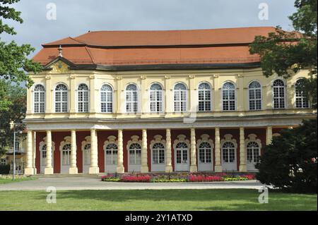 Giardino del palazzo e orangerie a Merseburg Foto Stock