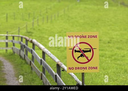 No drones sign Stock Photo