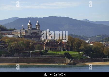 Palacio de Miramar a Donostia San Sebastian Foto Stock