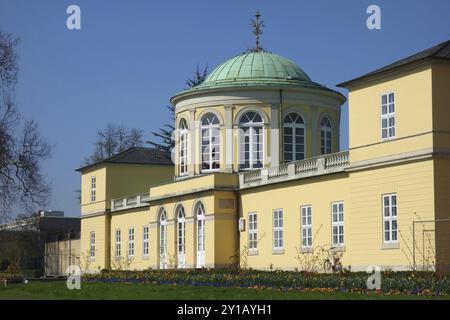 Costruzione di una cupola nei giardini Herrenhausen Foto Stock