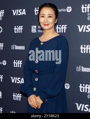 Toronto, Canada. 5 settembre 2024. L'attrice cinese Zhao Tao posa per le foto mentre partecipa alla prima nordamericana del film "Caught by the Tides" durante il Toronto International Film Festival 2024 a Toronto, Canada, 5 settembre 2024. Crediti: Zou Zheng/Xinhua/Alamy Live News Foto Stock