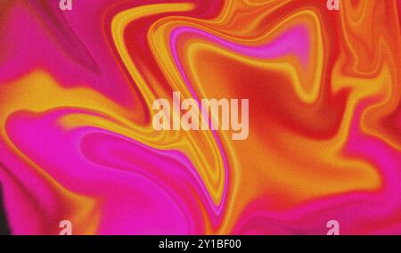 Sfondo astratto con una texture granulosa che fonde tonalità arancio e rosa Foto Stock