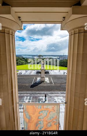 Il neoclassico Auckland War Memorial Museum fu costruito nel 1929 e 1950, si trova sulla collina dell'Osservatorio sopra Auckland, nuova Zelanda Foto Stock