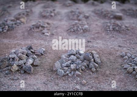 Terreni di sepoltura della prigione territoriale di Yuma Foto Stock