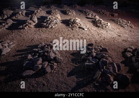 Terreni di sepoltura della prigione territoriale di Yuma Foto Stock