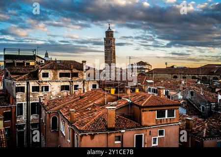 Tetti di Venezia, Italia. Foto Stock