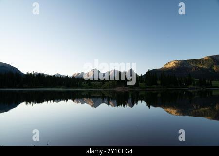 Alba sul lago Molas vicino a Silverton, Colorado Foto Stock