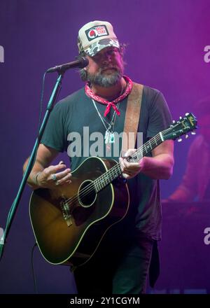 GAINESVILLE, FLORIDA, STATI UNITI. 05 SETTEMBRE 2024. Due volte vincitore del Grammy Award Zach Williams che si esibisce dal vivo. Credito: Bill Ragan/Alamy Live News Foto Stock