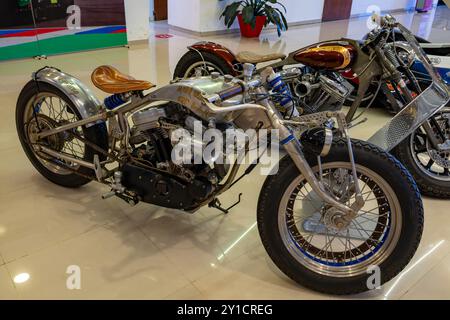 Una motocicletta costruita su misura 2001 RGM Speed Century nel Museo dell'Automobile di Termas de Rio Hondo, Argentina. Foto Stock