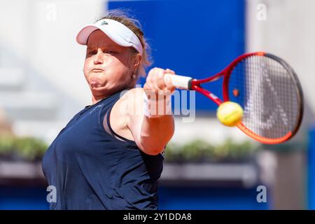 Parigi, Francia. 6 settembre 2024. PARIGI, FRANCIA - 6 SETTEMBRE: Aniek van Koot dei Paesi Bassi gareggia nella partita della medaglia di bronzo femminile nel 9° giorno del Wheelchair Tennis - Paris 2024 Summer Paralympic Games al Roland Garros il 6 settembre 2024 a Parigi, Francia. (Foto di Joris Verwijst/Agenzia BSR) credito: Agenzia BSR/Alamy Live News Foto Stock