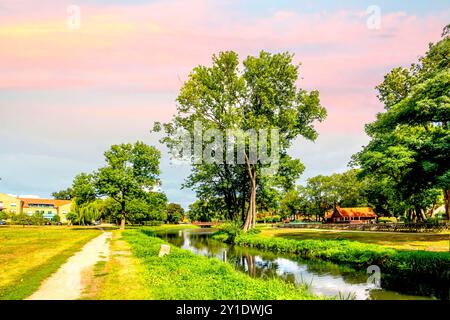 Malchin, Germania Foto Stock