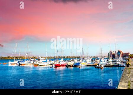 Città vecchia di Rostock, Germania Foto Stock