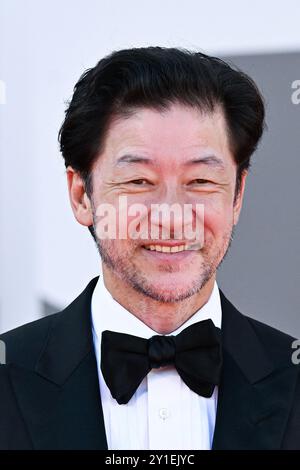 Venezia, Italia. 6 settembre 2024. Tadanobu Asano partecipa alla Broken Rage Premiere come parte della 81a Mostra Internazionale d'Arte cinematografica di Venezia, a Venezia, Italia, il 6 settembre 2024. Foto di Aurore Marechal/ABACAPRESS. COM credito: Abaca Press/Alamy Live News Foto Stock