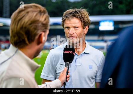 Doetinchem, Nederland. 6 settembre 2024. DOETINCHEM, 06-09-2024, Stadium De Vijverberg, olandese Keuken Kampioen Divisie Football, stagione 2024/2025, partita tra De Graafschap e FC Eindhoven. Jan Vreman allenatore de Graafschap crediti: Pro Shots/Alamy Live News Foto Stock