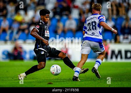 Doetinchem, Nederland. 6 settembre 2024. DOETINCHEM, 06-09-2024, Stadium De Vijverberg, olandese Keuken Kampioen Divisie Football, stagione 2024/2025, partita tra De Graafschap e FC Eindhoven. Collin Seedorf giocatore dell'FC Eindhoven credito: Pro Shots/Alamy Live News Foto Stock