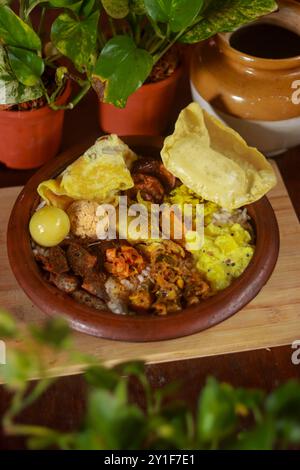 Pranzo in stile Kerala Fotografia pasti fotografia Foto Stock