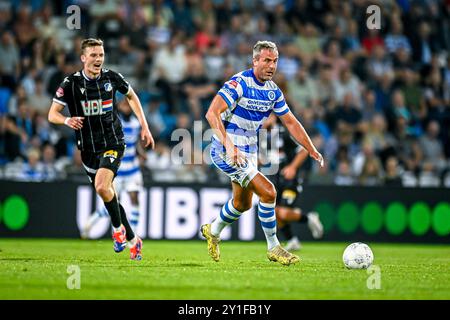 Doetinchem, Nederland. 6 settembre 2024. DOETINCHEM, 06-09-2024, Stadium De Vijverberg, olandese Keuken Kampioen Divisie Football, stagione 2024/2025, partita tra De Graafschap e FC Eindhoven. Ralf Seuntjens giocatore de Graafschap credito: Pro Shots/Alamy Live News Foto Stock