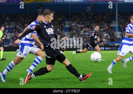 Doetinchem, Paesi Bassi. 6 settembre 2024. DOETINCHEM, PAESI BASSI - 6 SETTEMBRE: Sven Blummel dell'FC Eindhoven durante l'incontro olandese Keuken Kampioen Divisie tra l'FC Eindhoven e il Jong FC Utrecht allo Stadion De Vijverberg il 6 settembre 2024 a Doetinchem, Paesi Bassi. (Foto di Ben Gal/Orange Pictures) credito: Orange Pics BV/Alamy Live News Foto Stock