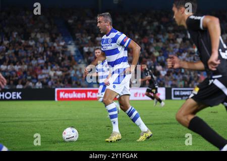 Doetinchem, Paesi Bassi. 6 settembre 2024. DOETINCHEM, PAESI BASSI - 6 SETTEMBRE: Ralf Seuntjes de Graafschap durante la partita olandese Keuken Kampioen Divisie tra de Graafschap e FC Eindhoven allo Stadion De Vijverberg il 6 settembre 2024 a Doetinchem, Paesi Bassi. (Foto di Ben Gal/Orange Pictures) credito: Orange Pics BV/Alamy Live News Foto Stock