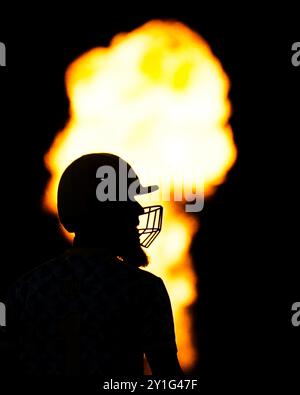 Birmingham, Regno Unito, 6 settembre 2024. Moeen Ali dei Birmingham Bears durante il Vitality Blast match T20 tra Birmingham Bears e Gloucestershire. Crediti: Robbie Stephenson/Gloucestershire Cricket/Alamy Live News Foto Stock