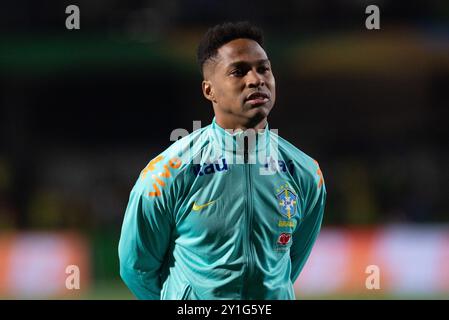 Curitiba, Parana, Brasile. 6 settembre 2024. Curitiba (PR), 09/06/2024 - QUALIFICAZIONI/BRASILE VS ECUADOR - Wendell prima della partita tra Brasile ed Ecuador, valida per il 7° round delle qualificazioni ai Mondiali 2026, la sera di venerdì 6 settembre 2024, presso lo Stadio Major Antonio Couto Pereira, a Curitiba-PR. (Credit Image: © Ronaldo Barreto/TheNEWS2 via ZUMA Press Wire) SOLO PER USO EDITORIALE! Non per USO commerciale! Foto Stock