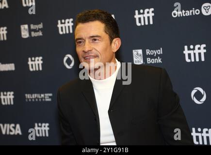 Toronto, Canada. 5 settembre 2024. Orlando Bloom arriva alla prima di "The Cut" durante il Toronto International Film Festival 2024 tenutosi al Princess of Wales Theatre il 5 settembre 2024 a Toronto, Canada © JPA/AFF-USA.com Credit: AFF/Alamy Live News Foto Stock