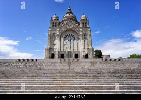 Santuario del Sacro cuore di Gesù, Chiesa di Santa Lucia, Viana do Castelo, Minho, Portogallo Foto Stock