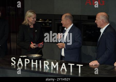 Berlino, Berlino, Germania. 6 settembre 2024. Tour della stampa con il cancelliere tedesco atm100's IFA 2024, Berlino, Germania (Credit Image: © Beata Siewicz/Pacific Press via ZUMA Press Wire) SOLO PER USO EDITORIALE! Non per USO commerciale! Crediti: ZUMA Press, Inc./Alamy Live News Foto Stock