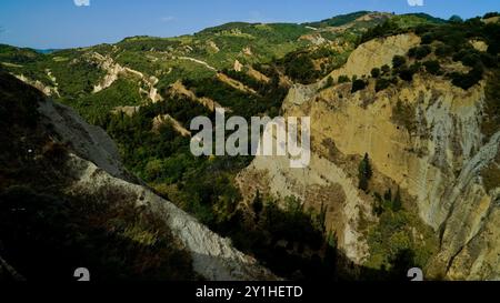 Aliano, i calanchi lucani, Matera, Basilicata, Italia Foto Stock