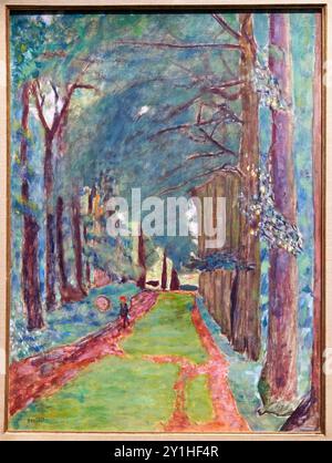 Pierre Bonnard (Fontenay-aux-Roses 1867 - le Cannet 1947), l'Allée d'arbres, 1918, Musée d'Orsay, Parigi, Francia. Foto Stock