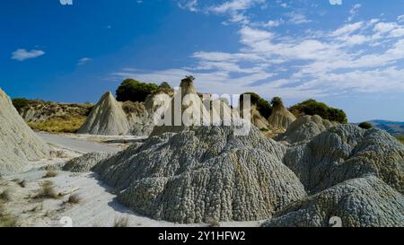 Aliano, i calanchi lucani, Matera, Basilicata, Italia Foto Stock