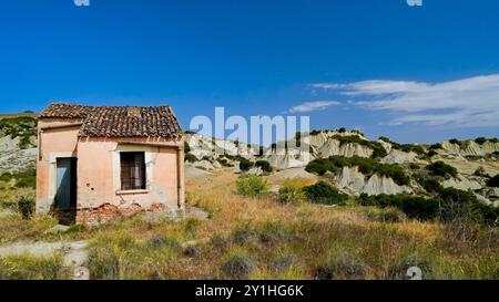 Aliano, i calanchi lucani, Matera, Basilicata, Italia Foto Stock