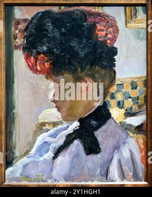 Pierre Bonnard (Fontenay-aux-Roses 1867 - le Cannet 1947), Tête de femme à contre-jour, 1906, Musée d'Orsay, Parigi, Francia. Foto Stock