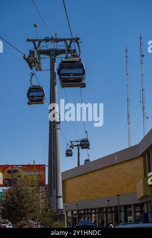 Funivia nella città di El alto Foto Stock