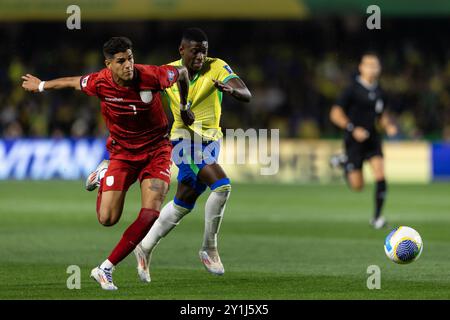 Almeria, Brasile. 6 settembre 2024. CURITIBA, BRASILE - 6 SETTEMBRE 2026: Partita di qualificazione al campionato del mondo FIFA sudamericano tra Brasile ed Ecuador al Major Antônio Couto Pereira il 6 settembre 2024 a Curitiba, Brasile. (Foto di Wanderson Oliveira/PxImages) credito: PX Images/Alamy Live News Foto Stock