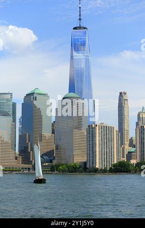 1 World Trade Center alias Freedom Tower Lower Manhattan New York City Foto Stock