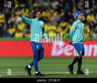 Almeria, Brasile. 6 settembre 2024. CURITIBA, BRASILE - 6 SETTEMBRE 2026: Partita di qualificazione al campionato del mondo FIFA sudamericano tra Brasile ed Ecuador al Major Antônio Couto Pereira il 6 settembre 2024 a Curitiba, Brasile. (Foto di Wanderson Oliveira/PxImages) credito: PX Images/Alamy Live News Foto Stock