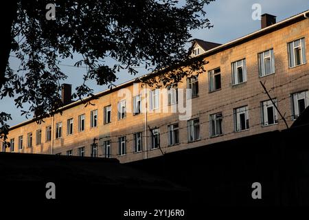 L'attacco aereo alla città di Poltava, Ucraina, il 9 settembre 2024, ha causato oltre cinquanta morti e quasi 300 feriti residenti. (CTK Photo/Darvik Maca Vojte Foto Stock